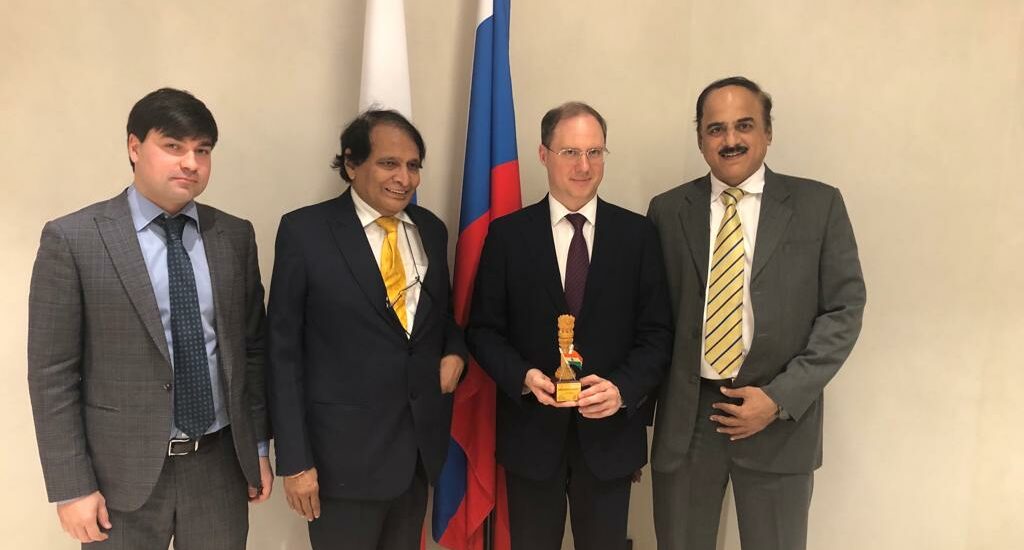 Meeting with Mr Alexey V Gruzdev,Deputy Minister of Industry and Trade of the Russian Federation . He has shown active interest to lead the country Pavilion and delegation at Chemtech 2024.