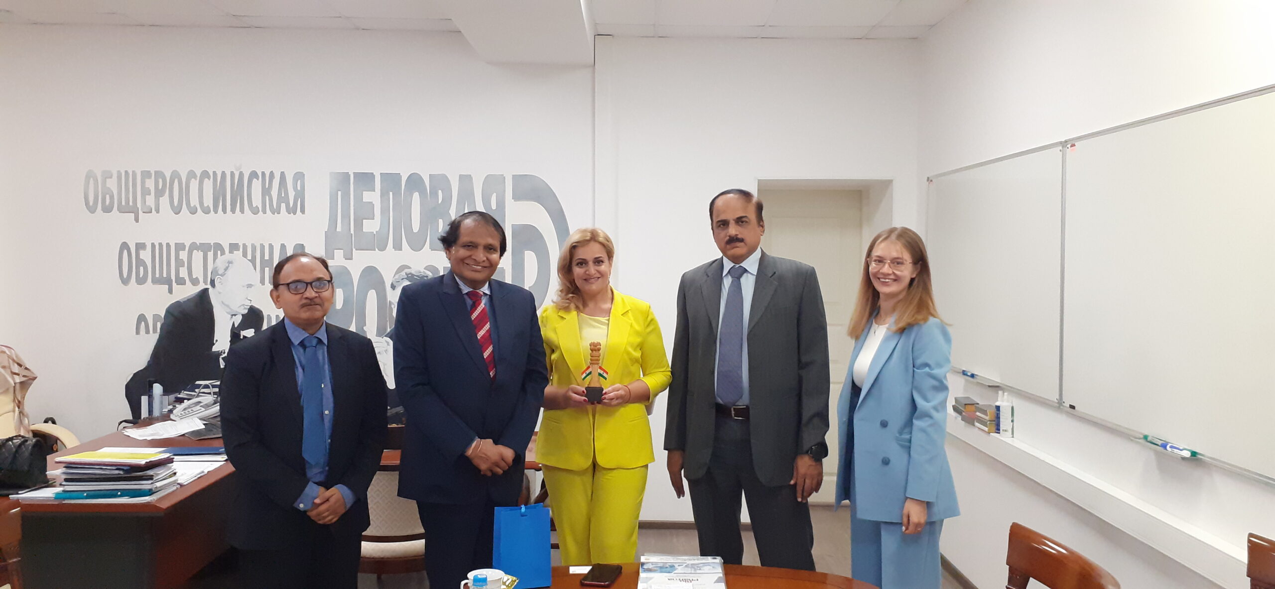 Meeting with Ms Nonna Kagramanyan,Vice President, Head of Executive Board,Member of the General Council of Business Russia. They have in principle agreed to support Chemtech World Expo 2024