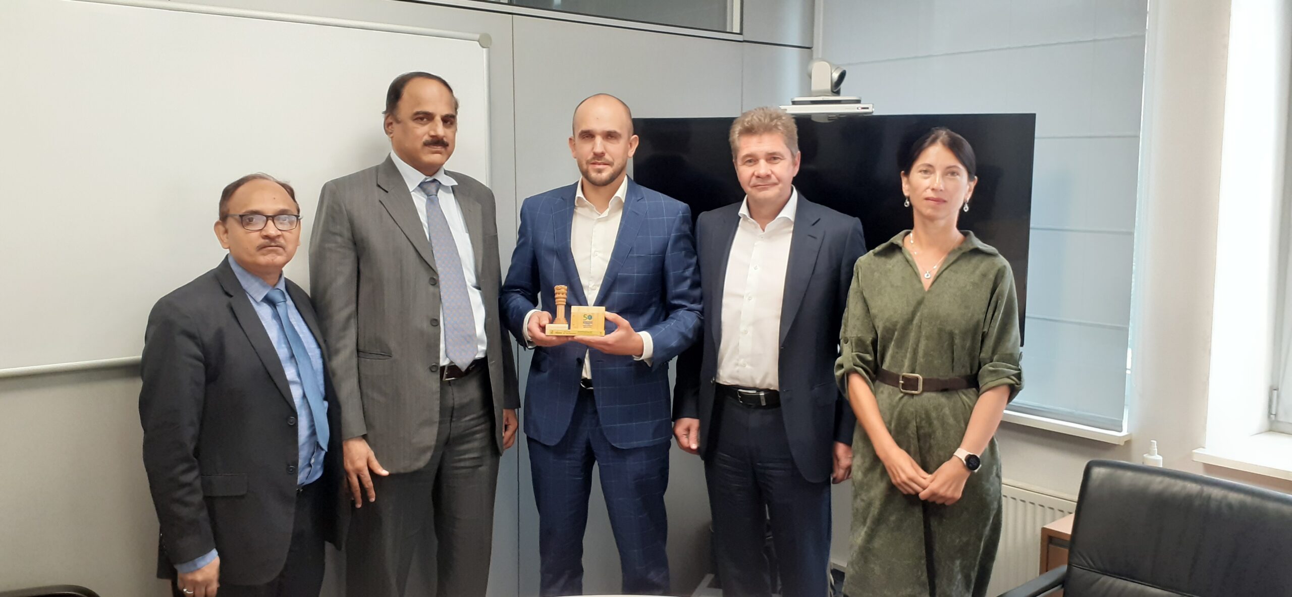 Meeting with Mr Merzlyakov Sergey,Chairman of the board of Orgsyntes . They are largest producer of chlor alkali in Russia. They will be participating at the Chlor Alkali @Chemtech 2024, and also are keen to partner with Indian companies